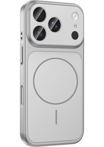 iPhone 17 Pro Max Kılıf Gkm M-Safe Şarj Özellikli Kamera Korumalı Formen Kapak - Turuncu