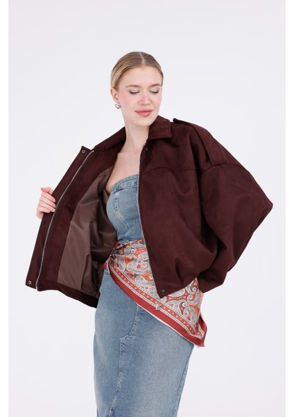 Oversize Süet Bomber Ceket fırsatları