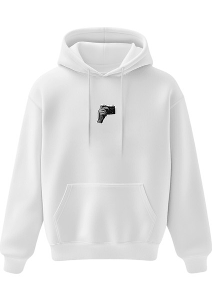 Nostalji Kare Oversize Hoodie