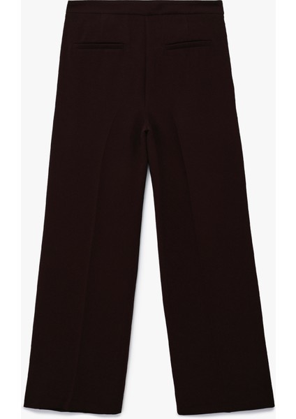 Kemer Detaylı Bilek Boy Geniş Paça Krep Palazzo Pantolon fiyatları