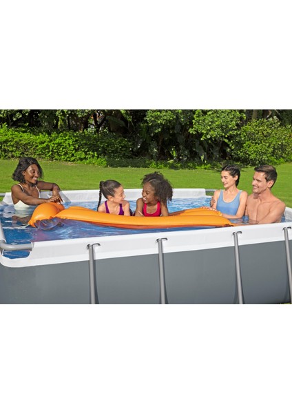 56629 Power Steel™ Prefabrik Dikdörtgen Yer Üstü Havuz Seti 2,82 M x 1,96 M x 84 cm