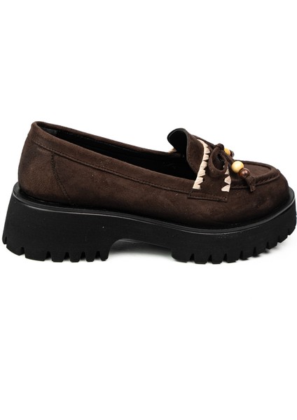 620 Massima Kalın Taban Kahverengi Süet Günlük Kadın Ayakkabı fiyatları