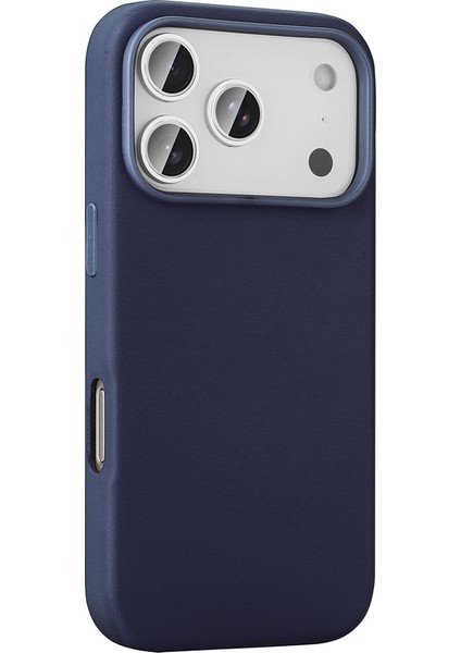 iPhone 17 Pro Max Kılıf M-Safe Şarj Özellikli Pu Deri Görünümlü Klfs Kupra Kapak - Mor indirimleri