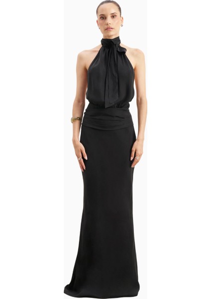 Cupro Bias Cut Maxi Kadın Etek