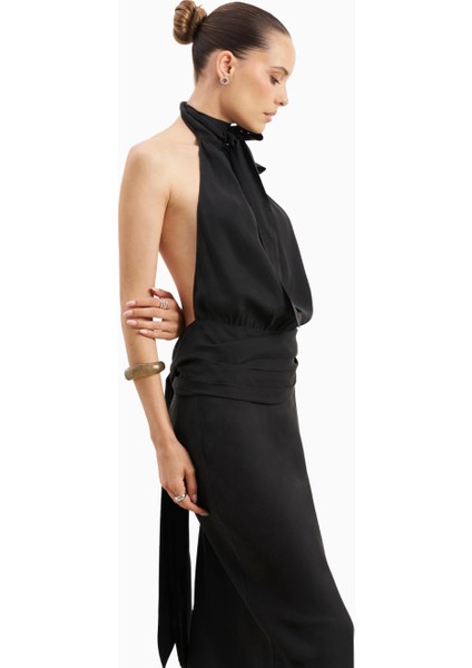 Cupro Bias Cut Maxi Kadın Etek