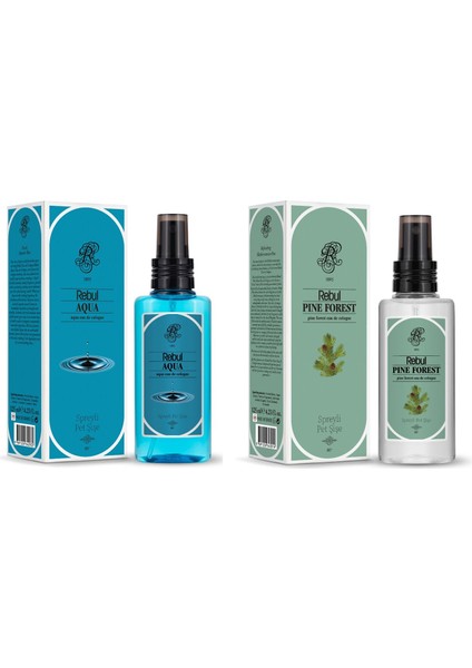 Edc Kolonya 125 ml Pet Şişe Aqua ve Pine Forest 2 Li