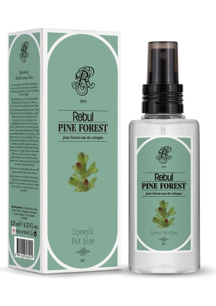 Edc Kolonya 125 ml Pet Şişe Aqua ve Pine Forest 2 Li modelleri