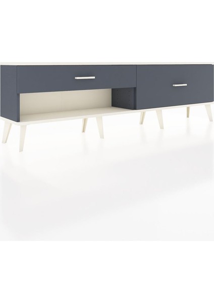 Arges Tv Ünitesi 2 Çekmeceli 176X30X51 Antrasit-Aytaşı/antrasit fiyatları