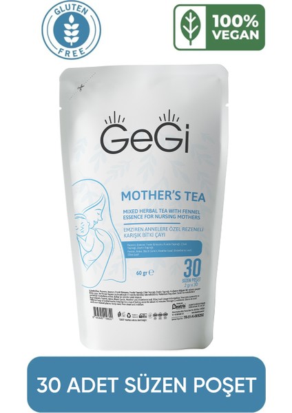 Emziren Annelere Özel Destekleyen Karışık Bitki Çayı