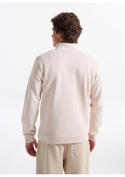 Dik Yaka Krem Erkek Sweatshırt 12299799 Jornewove Sweat Smu indirimleri