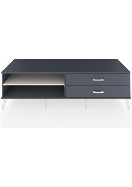 Kronos Tv Ünitesi Tek Raflı 2 Çekmeceli 176X59X51 Antrasit-Aytaşı/antrasit