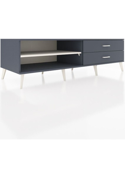 Kronos Tv Ünitesi Tek Raflı 2 Çekmeceli 176X59X51 Antrasit-Aytaşı/antrasit fiyatları