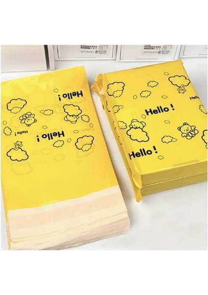 (50XADET) 1 Paket Cepsiz Su Geçirmez&kendinden Yapışkanlı&karikatür Ayı+Hello Tasarım Ürün Paketi Kargo Poşeti fiyatları