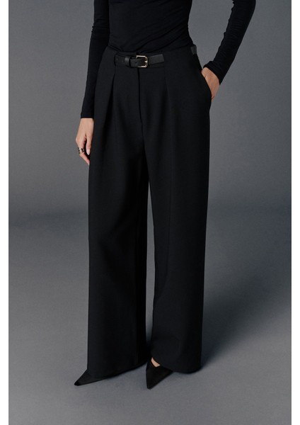 Kemerli Wide Leg Pantolon fiyatları