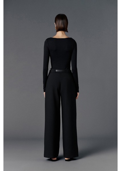 Kemerli Wide Leg Pantolon fırsatları