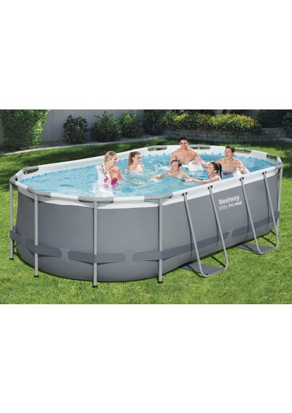 ® 56620 Power Steel™ Prefabrik Yer Üstü Oval Havuz Seti 4,27 M x 2,50 M x 1,00 M fiyatları