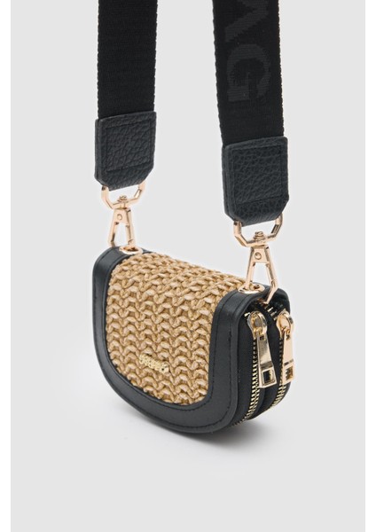 Jefece Siyah Hasır Çanta Cüzdan fırsatları