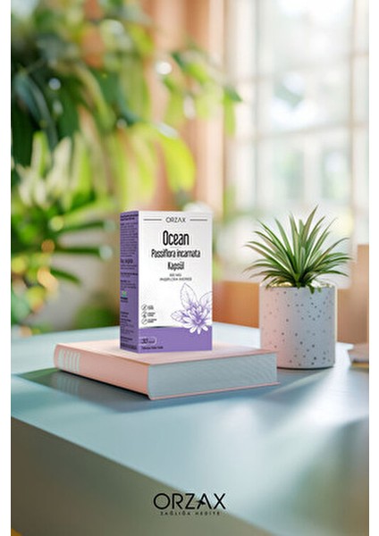 Orzax Ocean Passiflora Kapsül 300 mg 30 Adet Türkiye Menşeli Takviye Edici Gıda