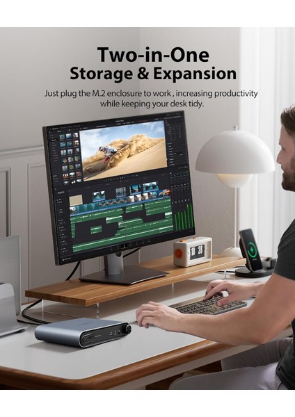 Ptm1 10IN1 Docking Station&disk KUTUSU/10GBPS,HDMI,2.5G Lan,pd 100W,USB3.2 Type-C,volume Button modelleri