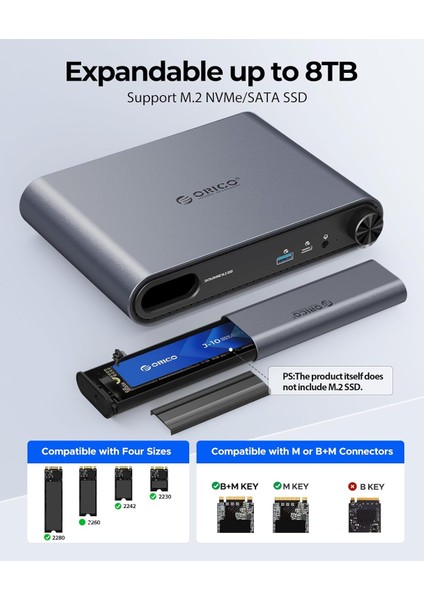 Ptm1 10IN1 Docking Station&disk KUTUSU/10GBPS,HDMI,2.5G Lan,pd 100W,USB3.2 Type-C,volume Button indirimleri