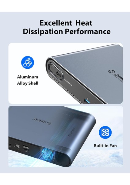 Ptm1 10IN1 Docking Station&disk KUTUSU/10GBPS,HDMI,2.5G Lan,pd 100W,USB3.2 Type-C,volume Button