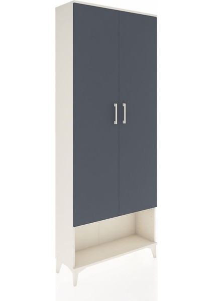Arges Dolap 5 Raflı 2 Kapaklı 88X30X221 Aytaşı-Antrasit fiyatları