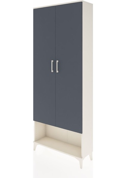 Arges Dolap 5 Raflı 2 Kapaklı 88X30X221 Aytaşı-Antrasit modelleri