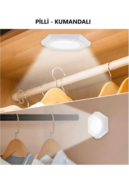 Masa Lambası Mutfak Tezgah Altı Banyo Dolabı Dolap Içi 3lü Kumandalı ve Pilli LED Işık fiyatları