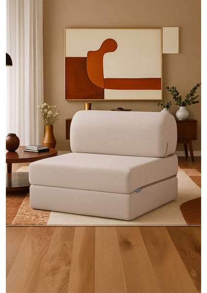 Yataklı Koltuk Magic Keten Görünümlü Tek Kişilik