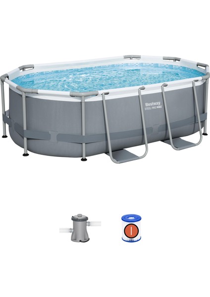 ® 5614A Power Steel™ Prefabrik Yer Üstü Havuz Seti 3,05 M x 2,00 M x 84 cm