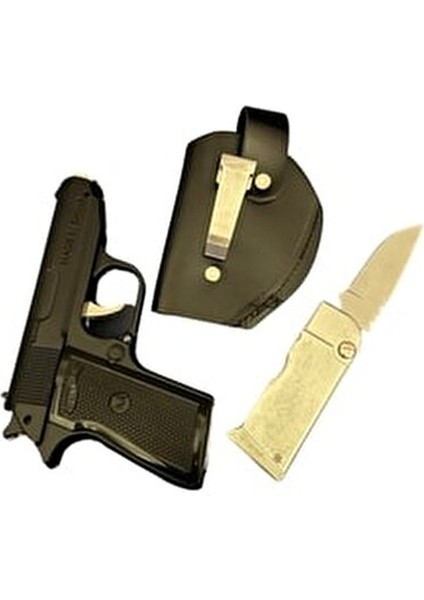 Tabanca Görünümlü Çakmak Rüzgar Geçirmez Taşınabilir Tasarım 12.8 cm indirimleri