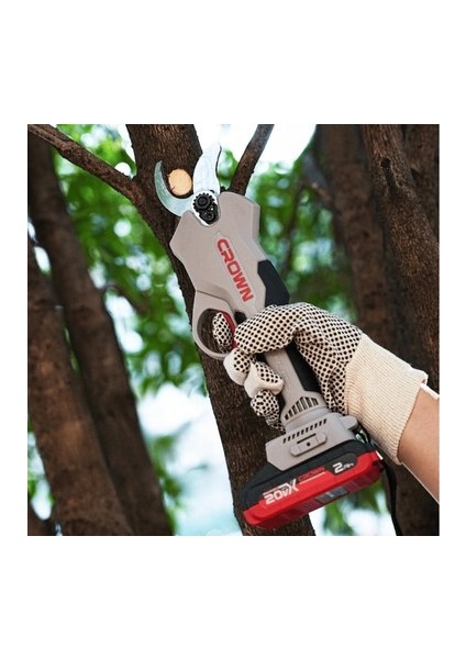 Akülü Dal Budama Makası 20V-2AH CT29001HX-2 Tb Çift Akülü Şarjlı Dal Budama Makinesi