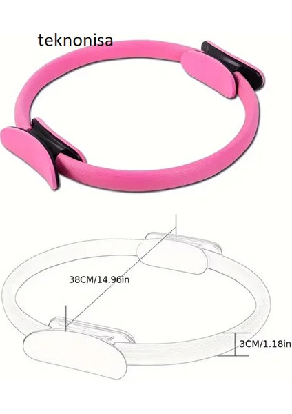 Pilates Egzersiz Çemberi 40 cm Pilates Halkası ,plates Halkası Spor indirimleri