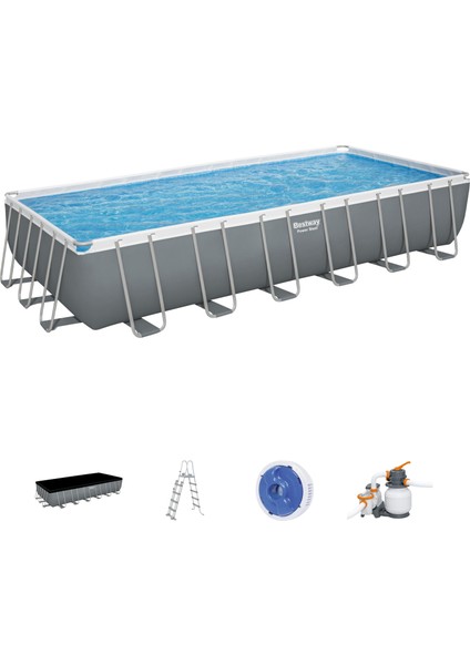 56475 Power Steel™ Prefabrik Yer Üstü Havuz Seti 7,32 M x 3,66 M x 1,32 M