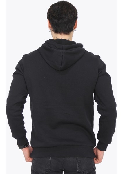 5490 (5281) Kapşonlu 3 Iplik Şardonlu Kanguru Cep Sweat