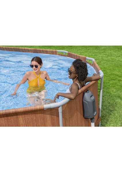 ® 56719 Power Steel® Comfort Jet™ Serisi Prefabrik Havuz Seti 6,10 M x 3,66 M x 1,22 M modelleri