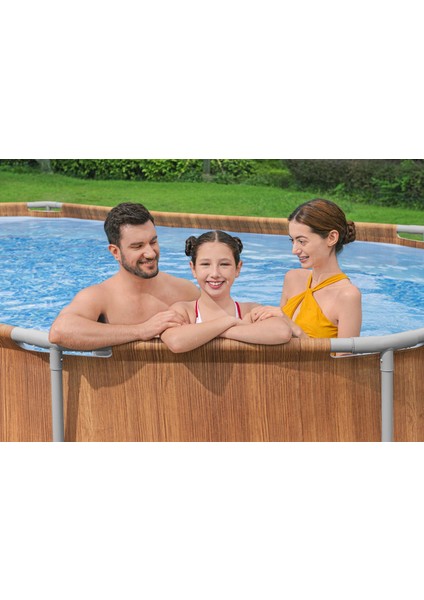 ® 56719 Power Steel® Comfort Jet™ Serisi Prefabrik Havuz Seti 6,10 M x 3,66 M x 1,22 M fırsatları