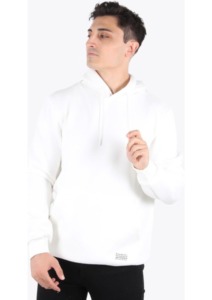 5490 (5281) Kapşonlu 3 İplik Şardonlu Kanguru Cep Sweat