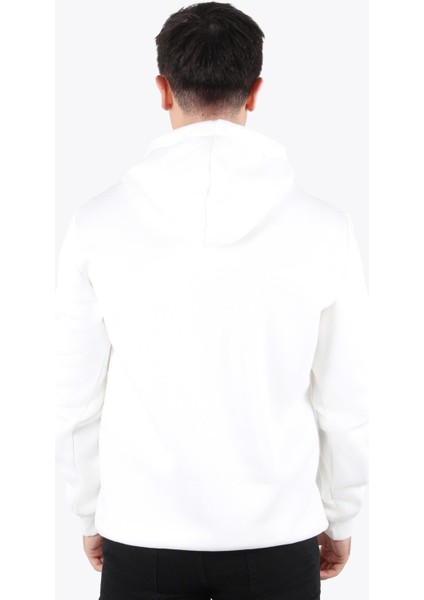 5490 (5281) Kapşonlu 3 İplik Şardonlu Kanguru Cep Sweat