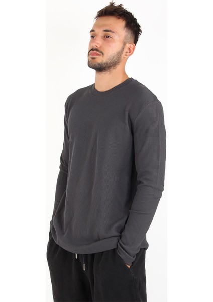 5073-2 Waffle O Yaka Sweat indirimleri