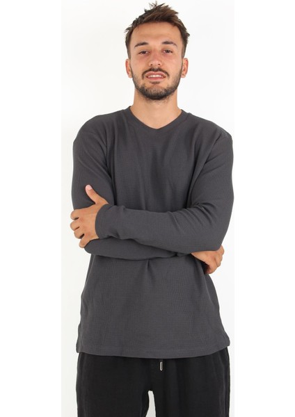 5073-2 Waffle O Yaka Sweat