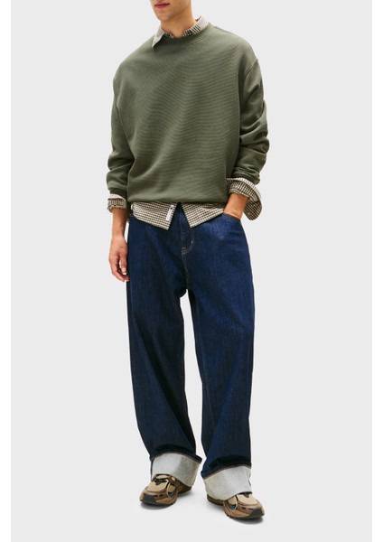 Pamuklu Regular Fit Bisiklet Yaka Sweat Erkek Sweat DM0DM21622 Mrh fiyatları