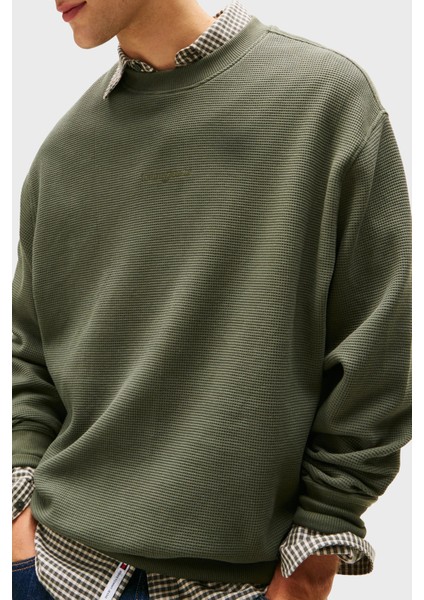 Pamuklu Regular Fit Bisiklet Yaka Sweat Erkek Sweat DM0DM21622 Mrh fırsatları