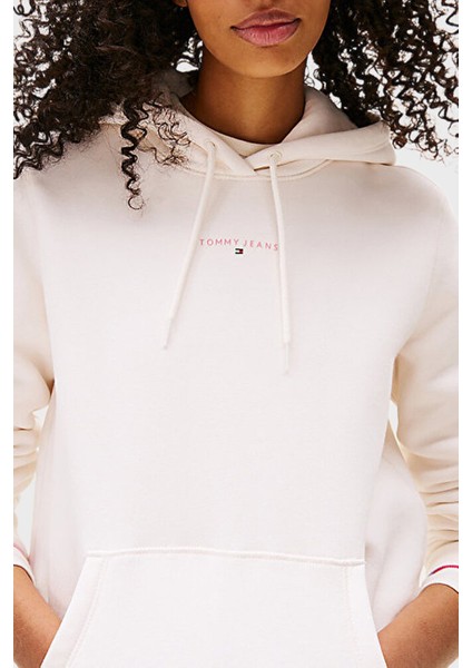 Pamuklu Regular Fit Kapüşonlu Logolu Sweat Bayan Sweat DW0DW21963 Ybh fırsatları