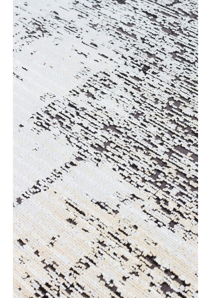 Mahal MHL 12 Gri Altın - Viskon Halı | Sık Dokuma Salon Halısı modelleri