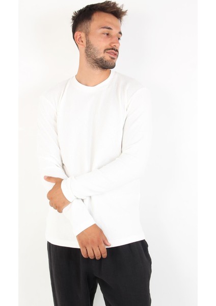 5073-2 Waffle O Yaka Sweat indirimleri