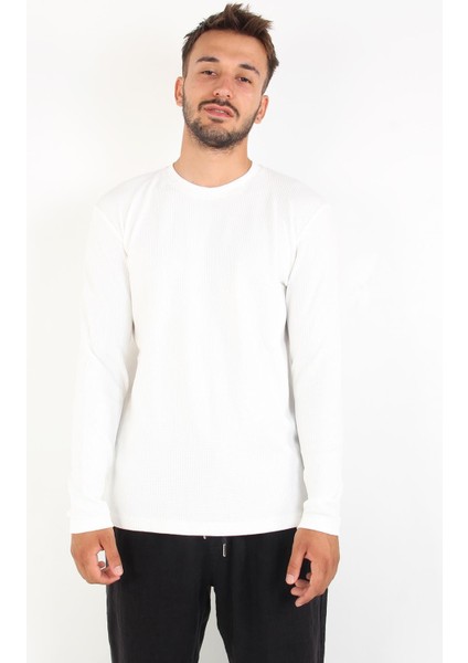 5073-2 Waffle O Yaka Sweat