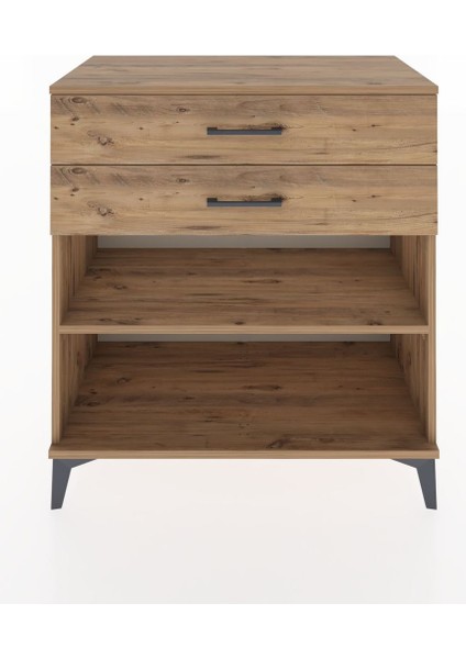 Hyperion Şifonyer Tek Raflı 2 Çekmeceli 88X44X96 Çam-Çam