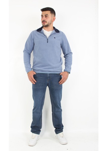 6001 Yarım Fermuarlı Polar Sweat