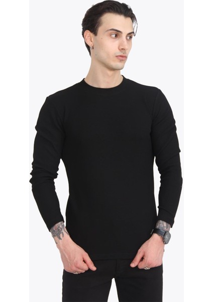 5073-2 Waffle O Yaka Sweat indirimleri